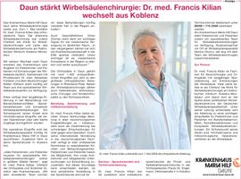 PR-Anzeige Wirbelsäulenchirurgie