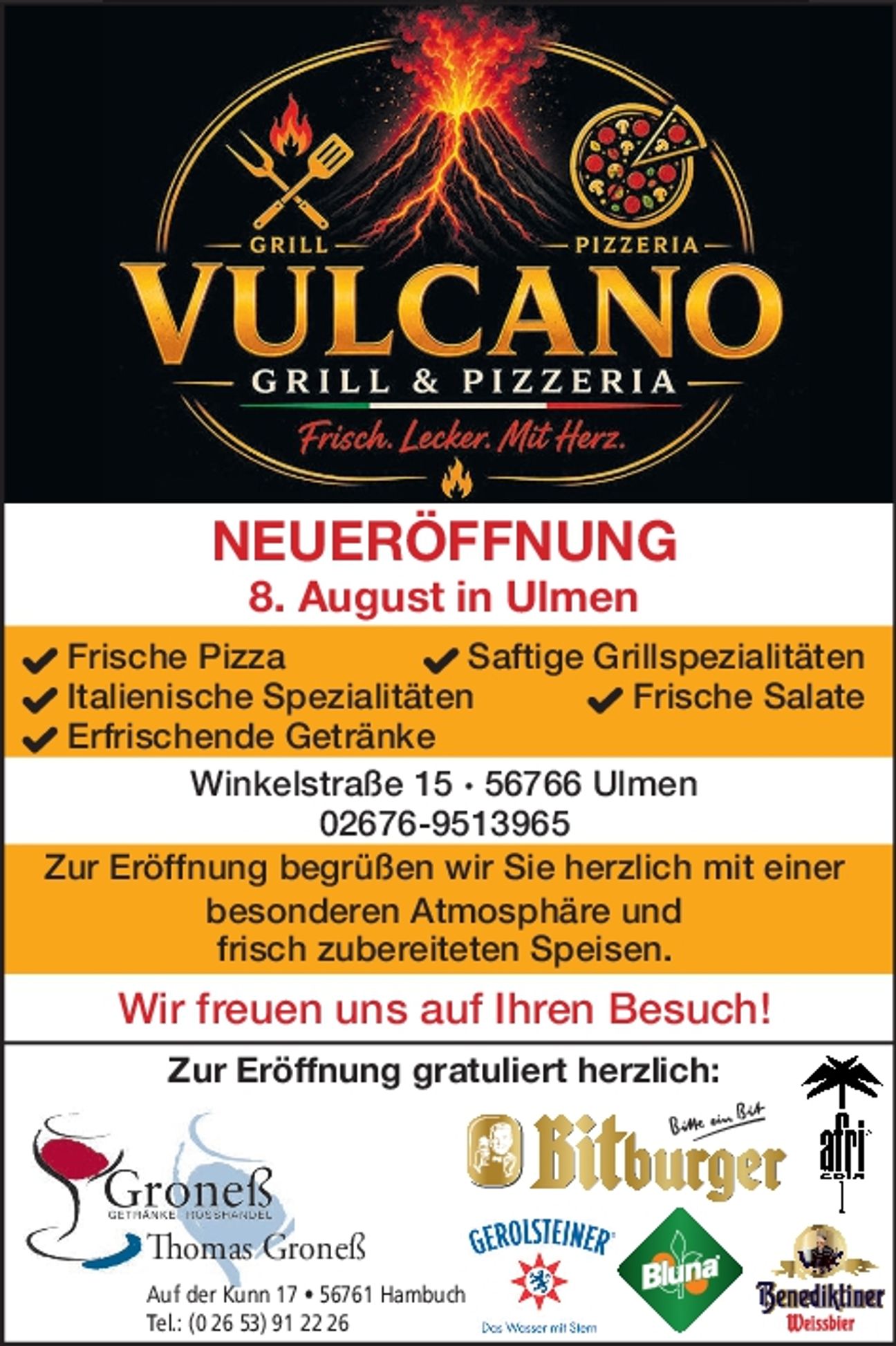 Eröffnung Vulcano in Ulmen