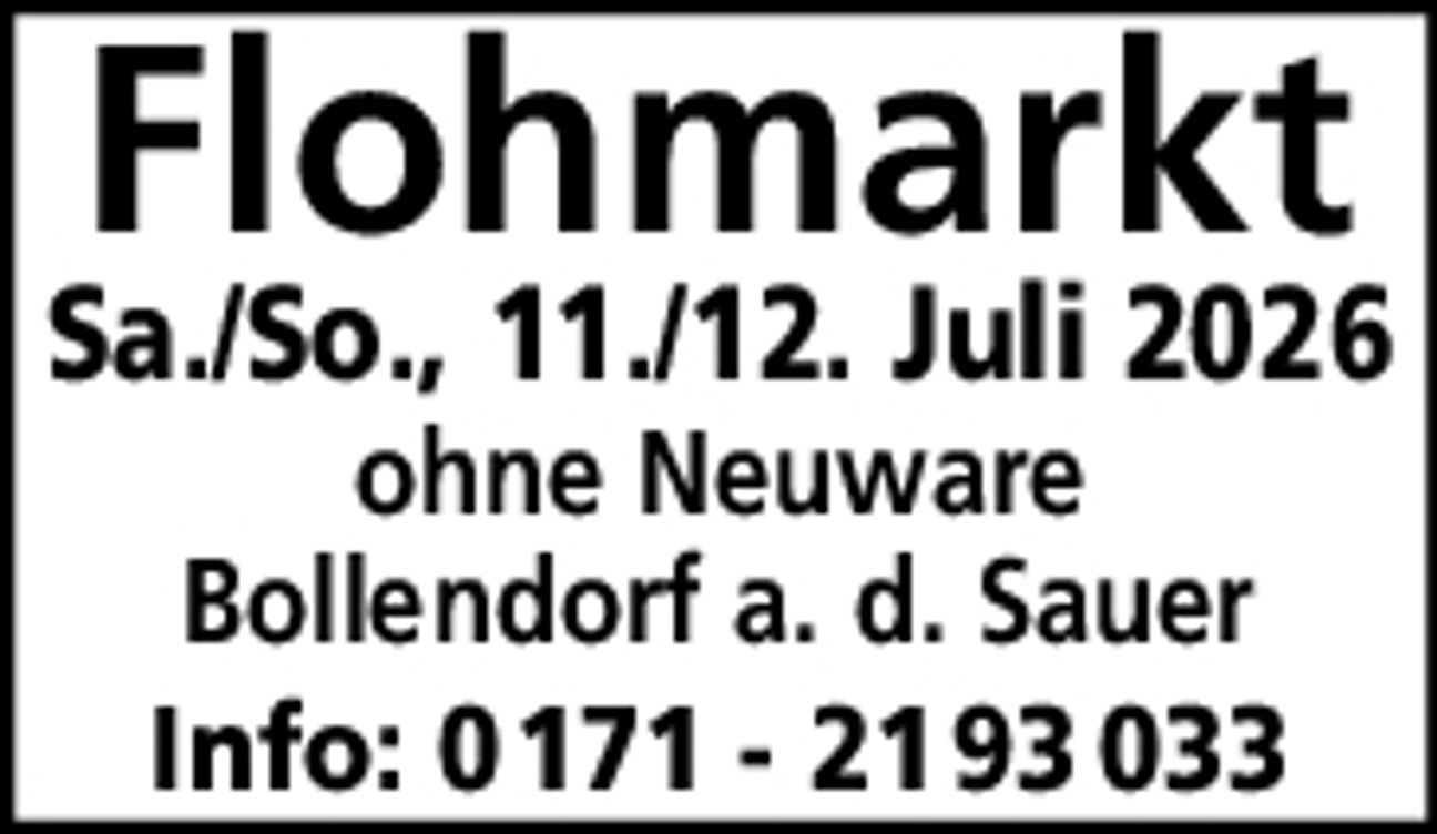 Flohmarkt