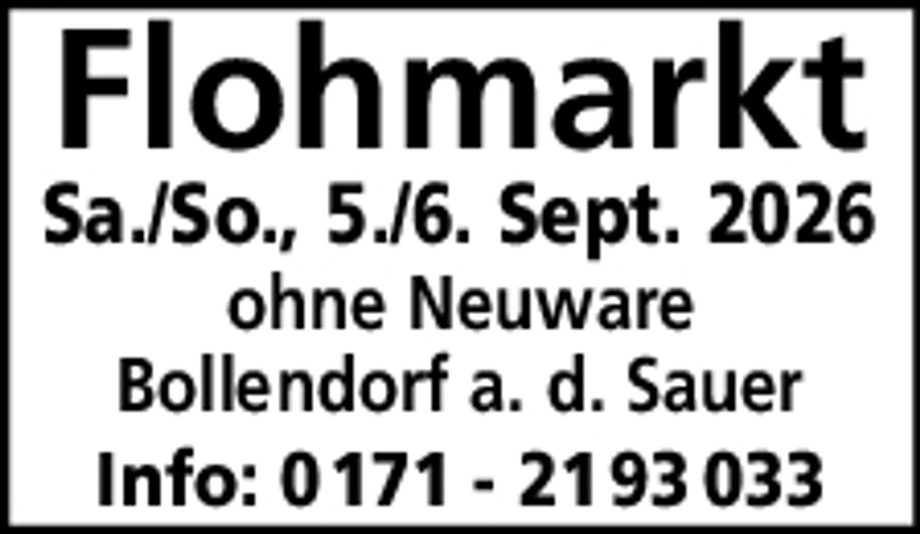 Flohmarkt