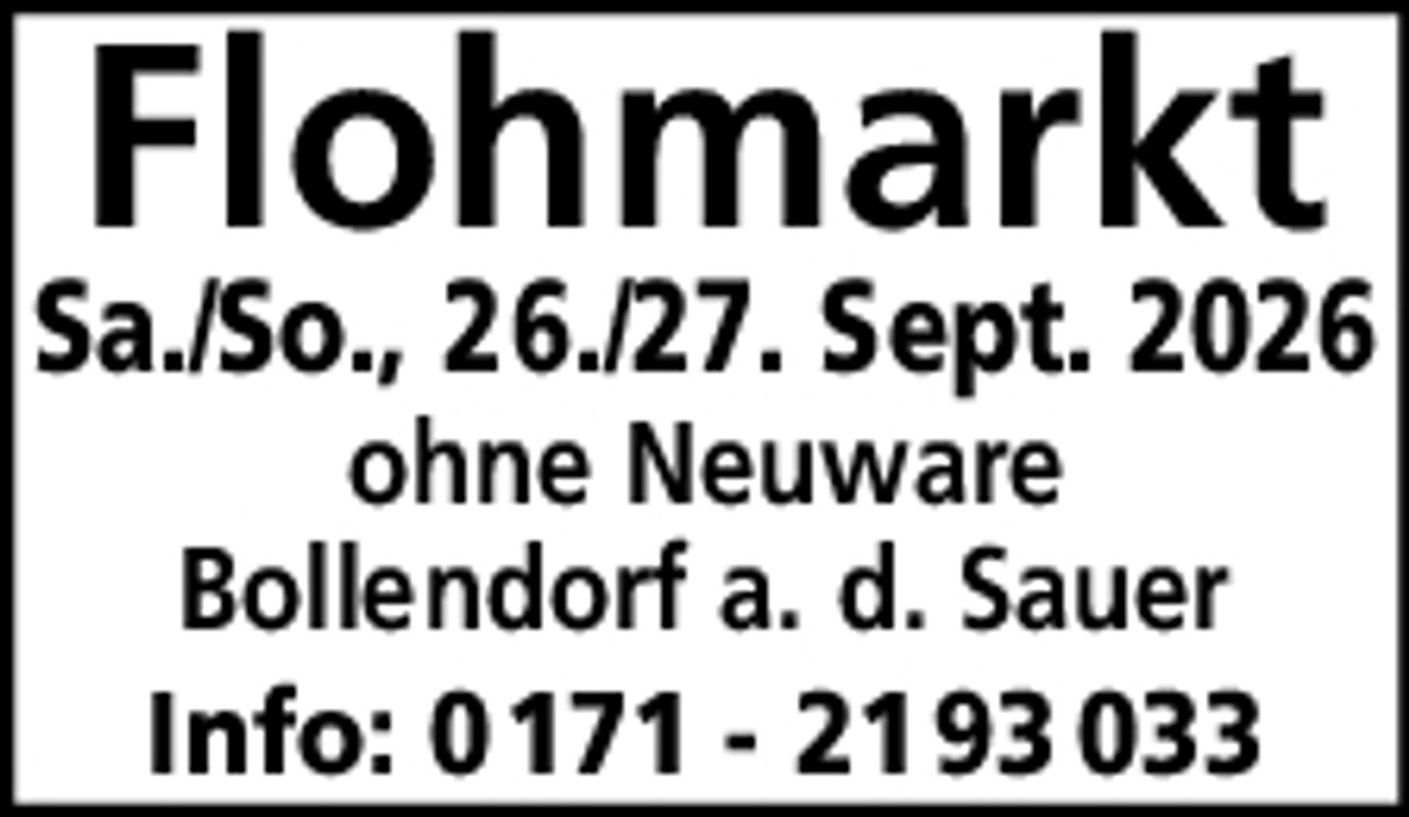 Flohmarkt