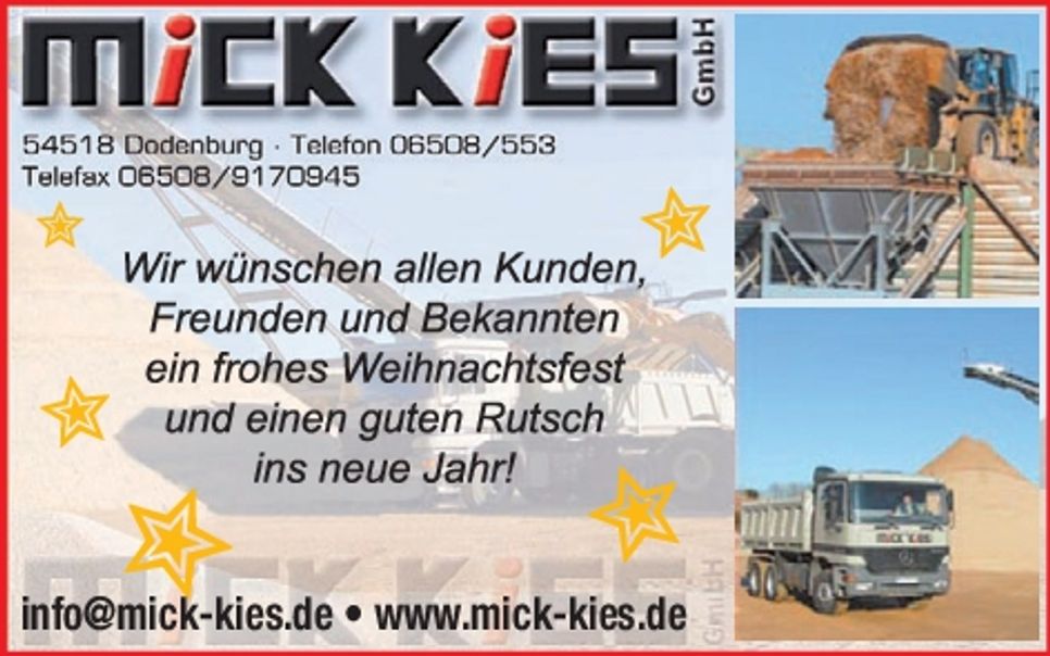 HK Weihnachtsgrüße/Wittlicher Land