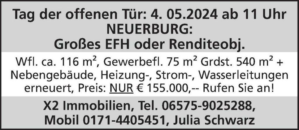 Haus in Neuerburg zu Verkaufen