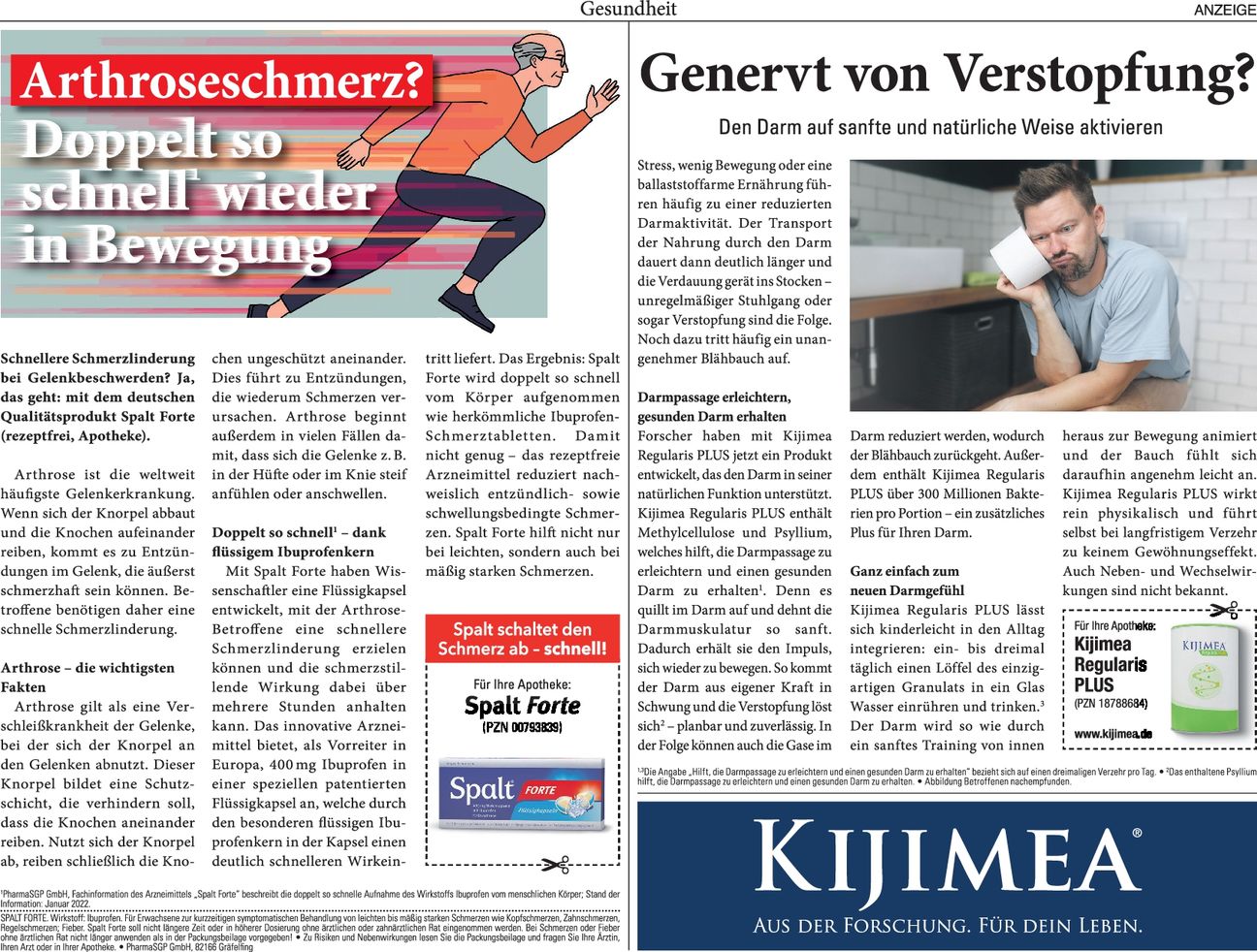 Kijimea Regularis Plus, Spalt Forte