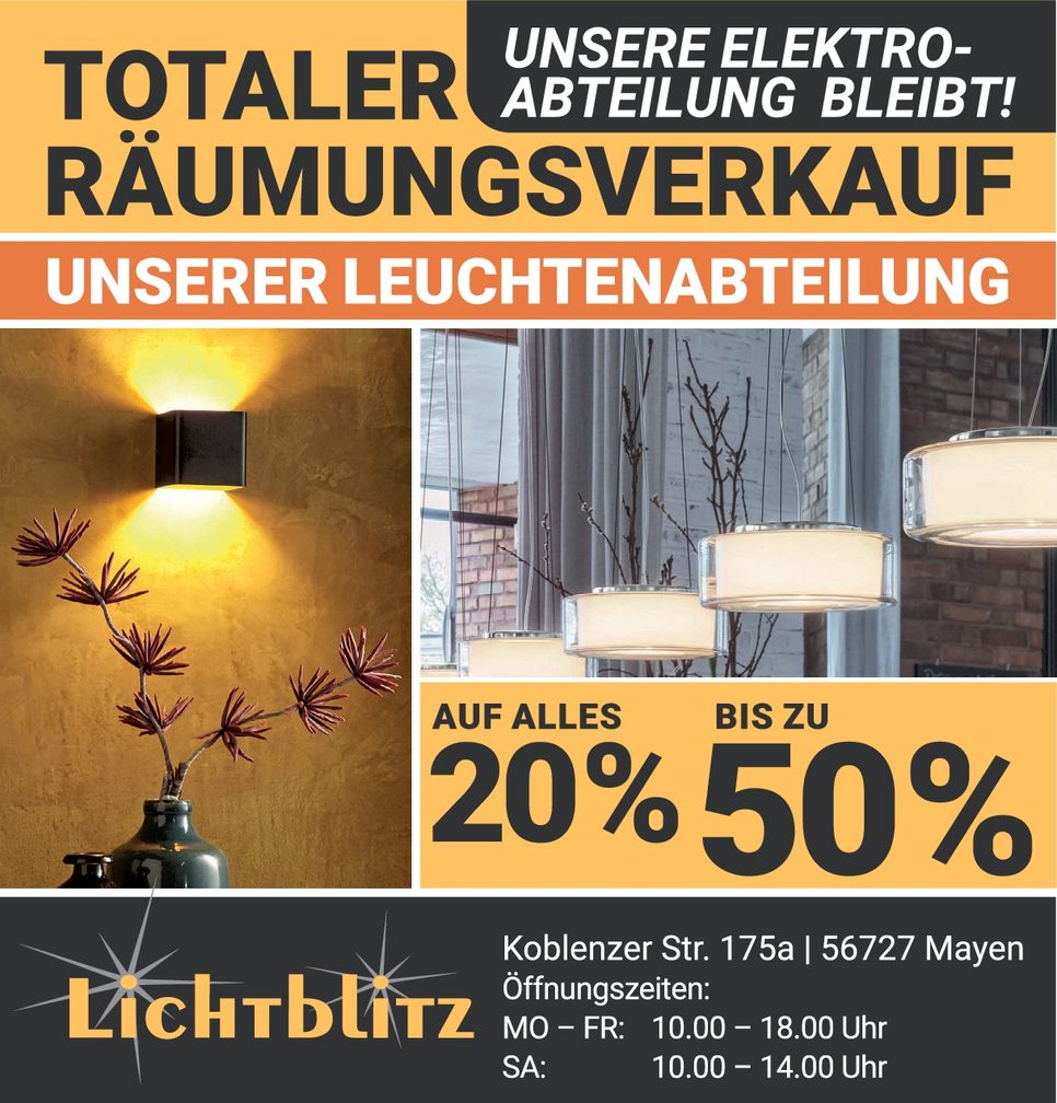 Lichtblitz...