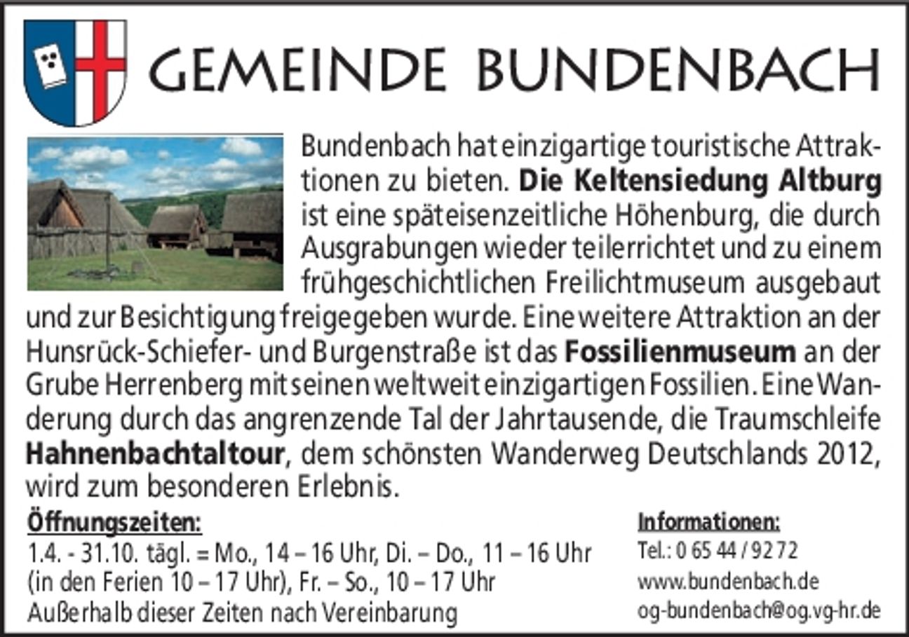 Gemeinde Bundenbach-Altburgfestival