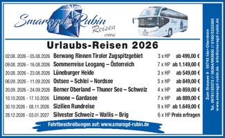 Urlaubsreisen 2026