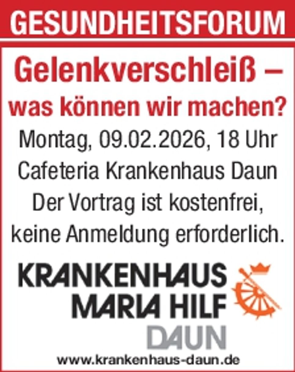 Titelanzeige Gesundheitsforum