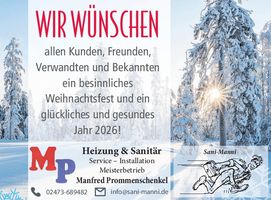 Weihnachtsanzeige