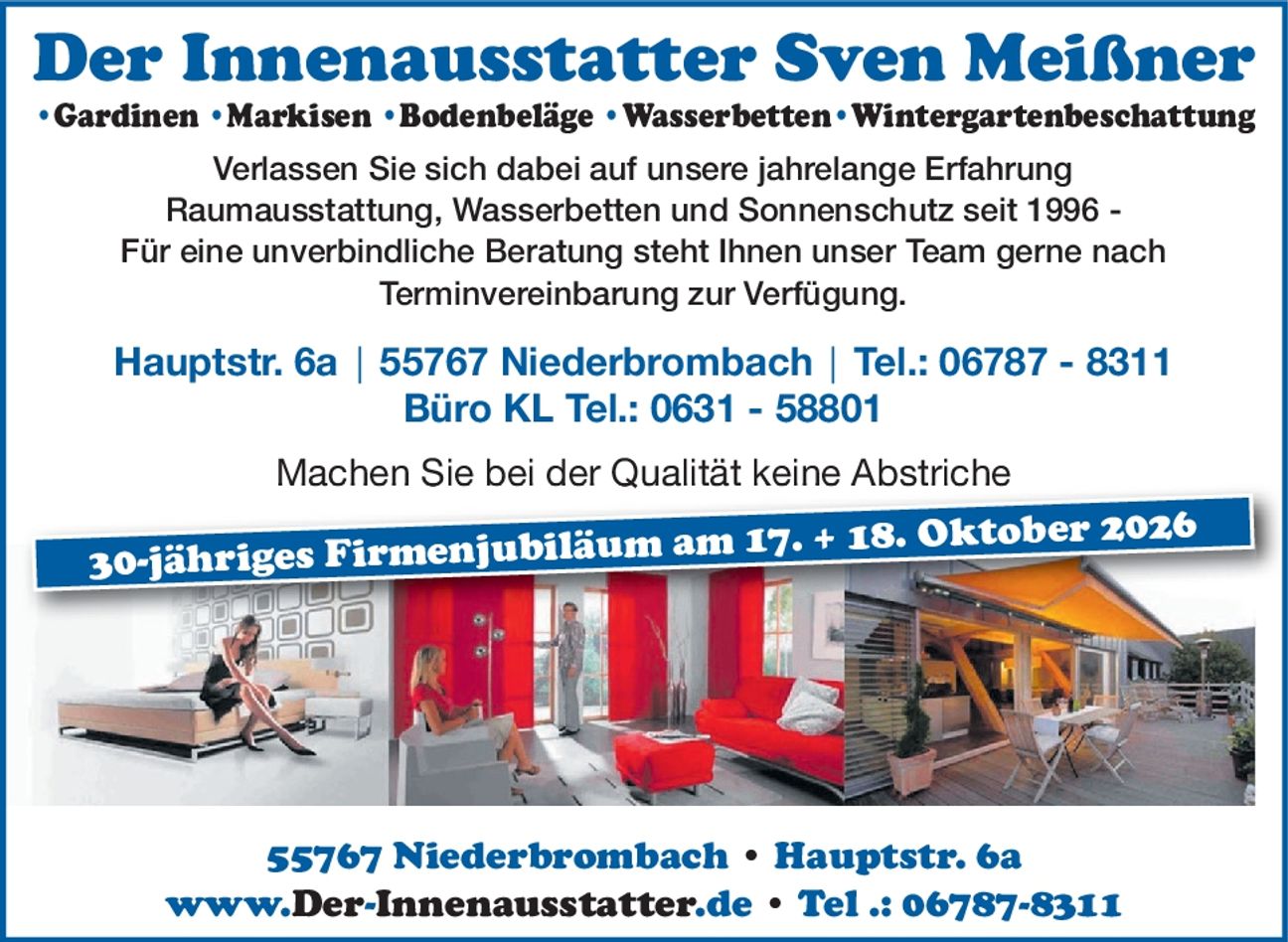 30-jähriges Firmenjubiläum
