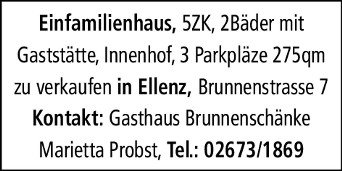 Gasthaus zu verkaufen