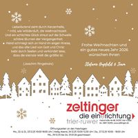 Weihnachtsgrüße Trier-Ruwer