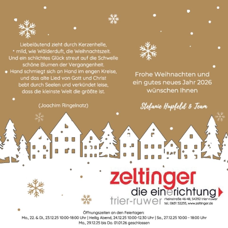 Weihnachtsgrüße Trier-Ruwer