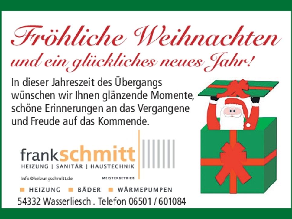 NH  Weihnachtsgrüße Wasserliesch