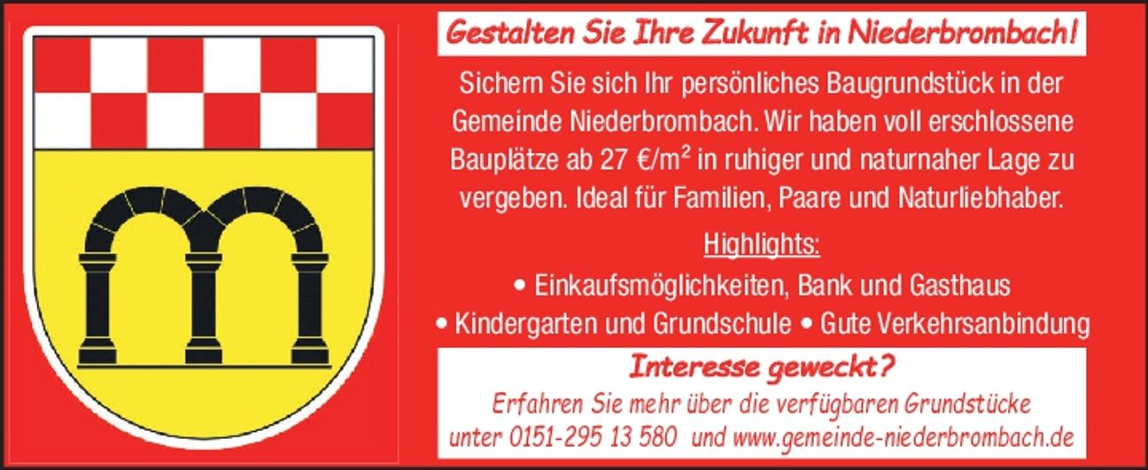 Bauplätze in Niederbrombach