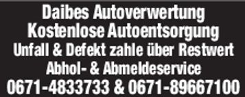 Kostenlos Auto verschrotten