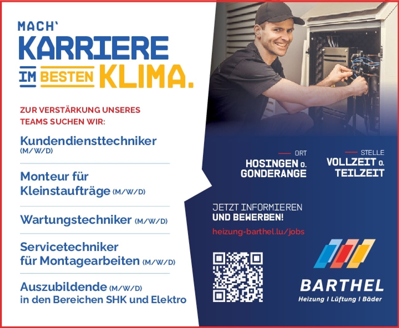 Mach Karierre im besten Klima 