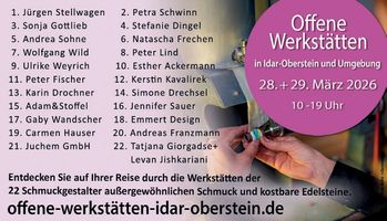 Offene Werkstätten 28.+29. März