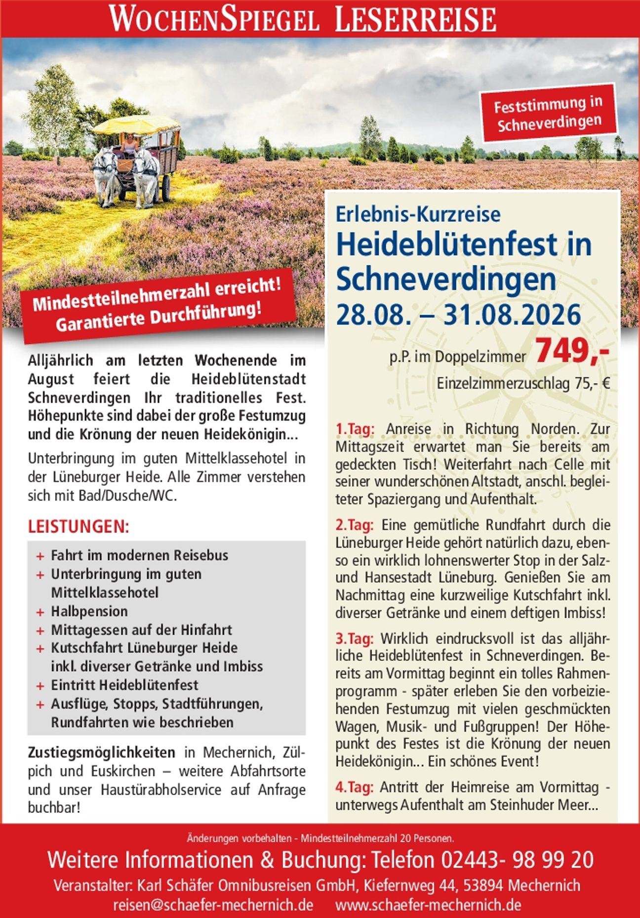 Heideblütenfest in Schneverdingen