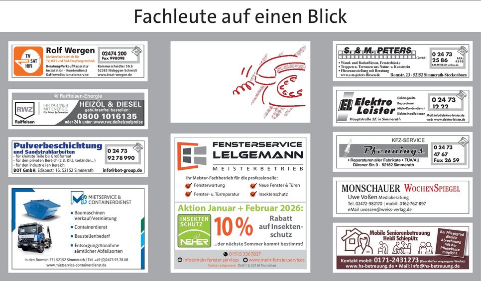 Infoseite/Fachleute ab KW 05-2026
