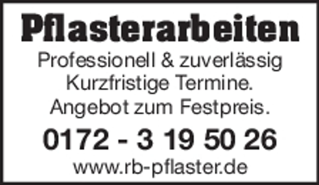 Pflasterarbeiten 