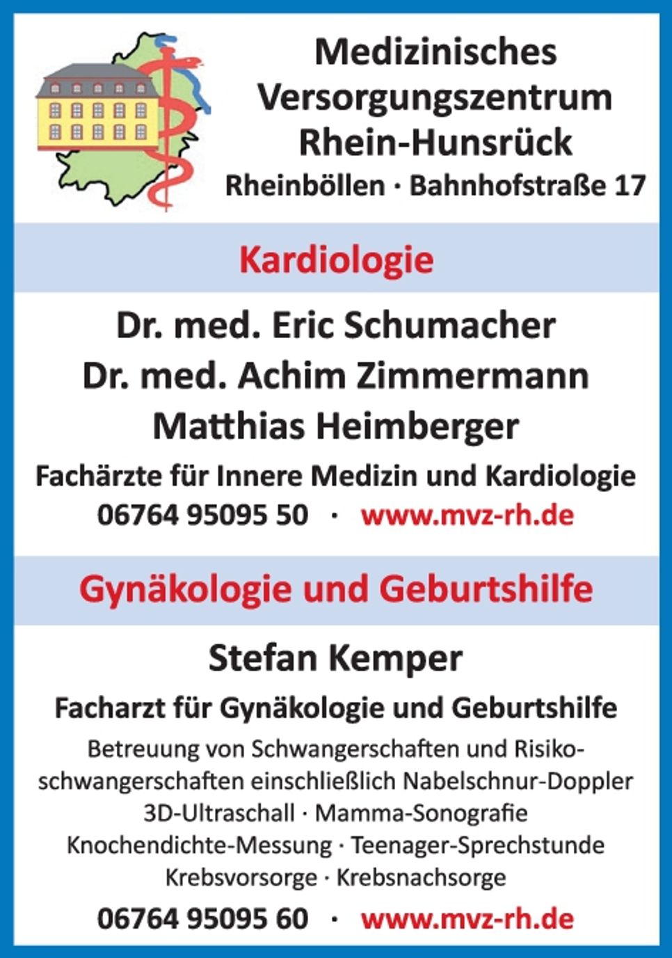 Anzeige Kardiologie / Gynäkologie