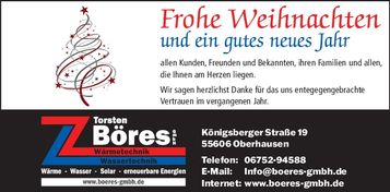 Weihnachtsgrußanzeige