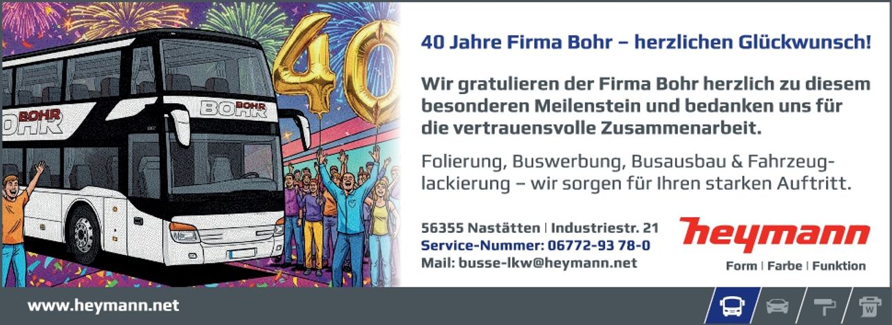 40 Jahre Bohr Busreisen