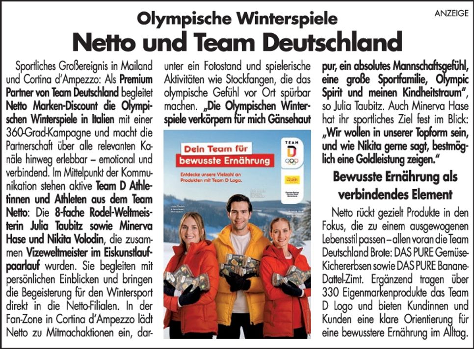 Netto und Team Deutschland