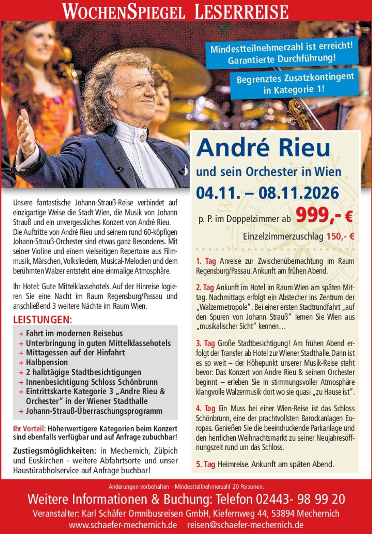 Andre Rieu Konzertreise Wien