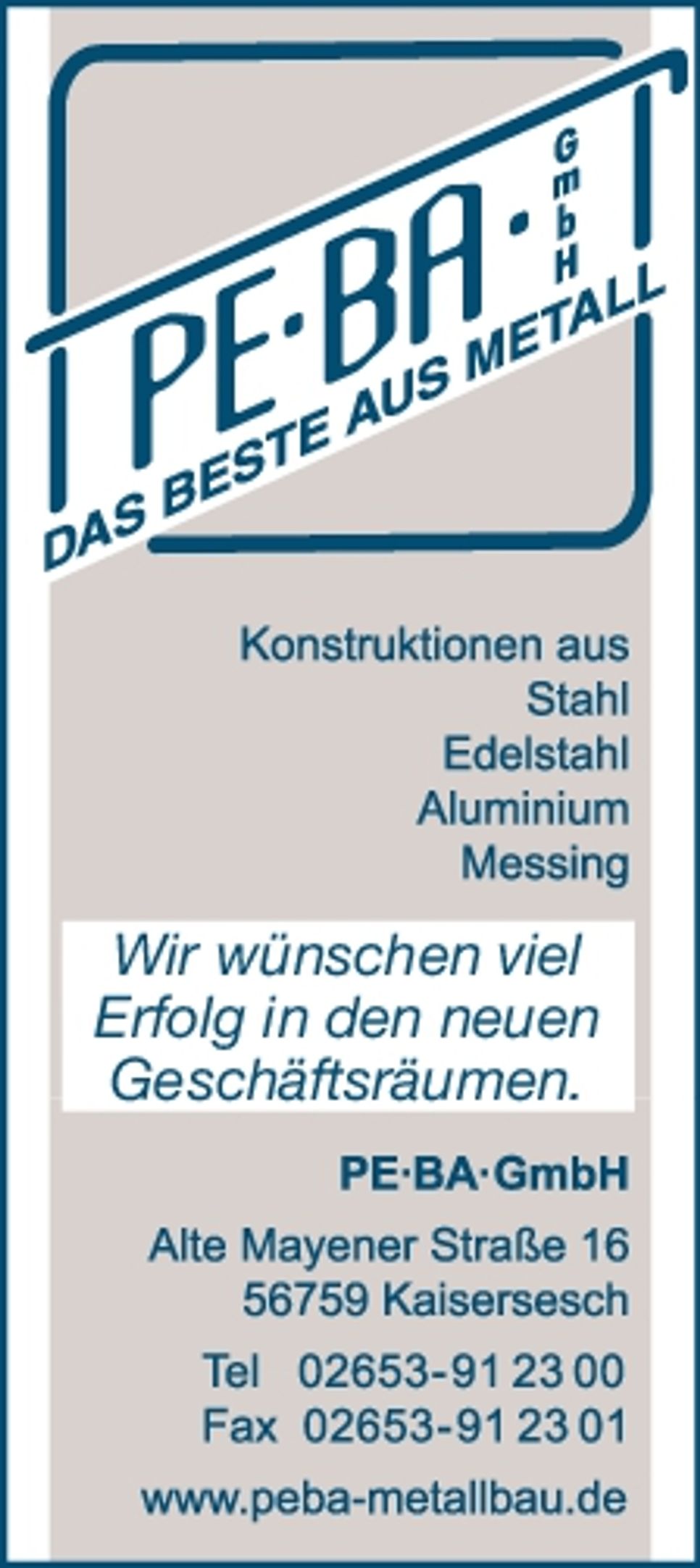 Umzug Metallbau Berenz 