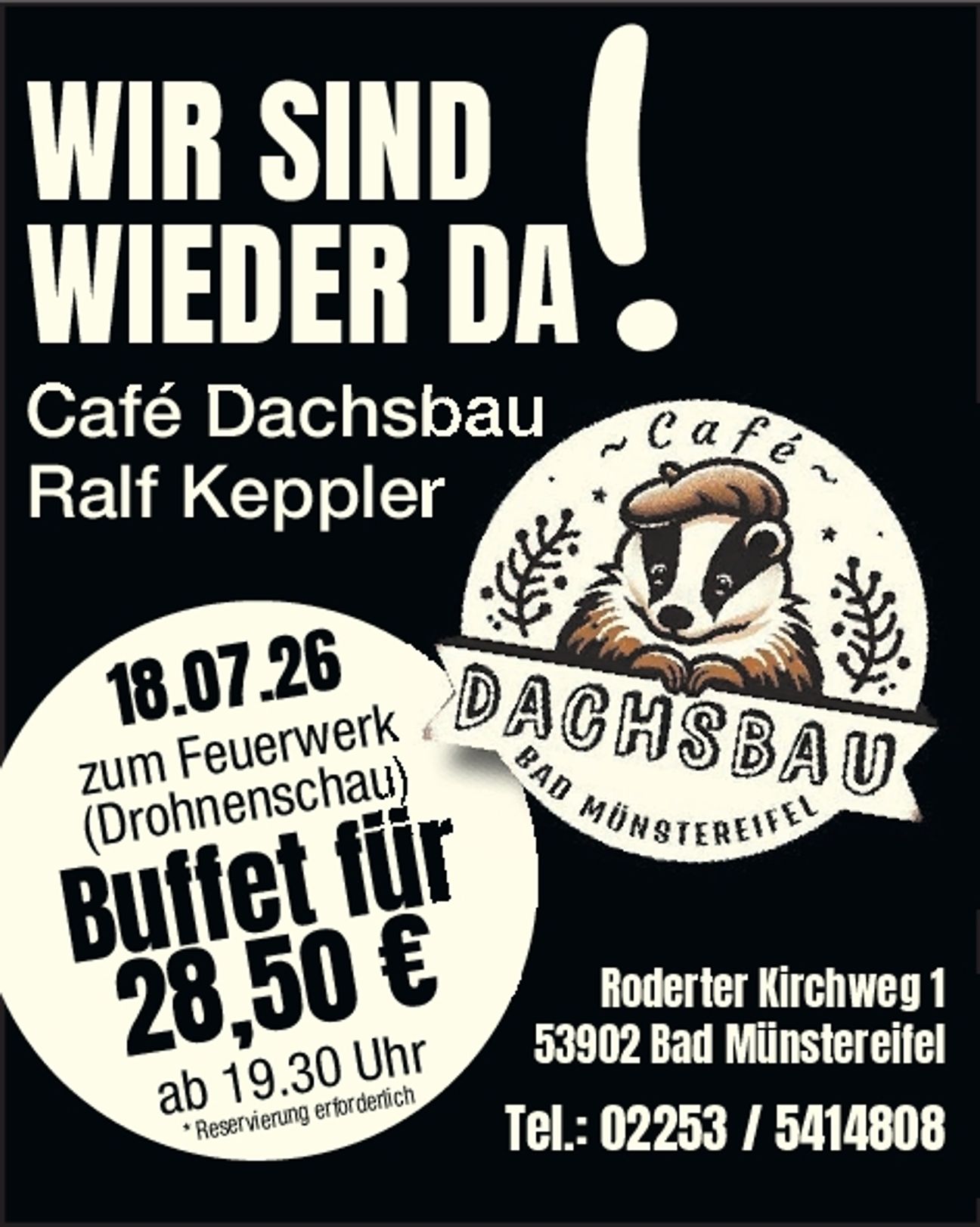 Wir sind wieder da!