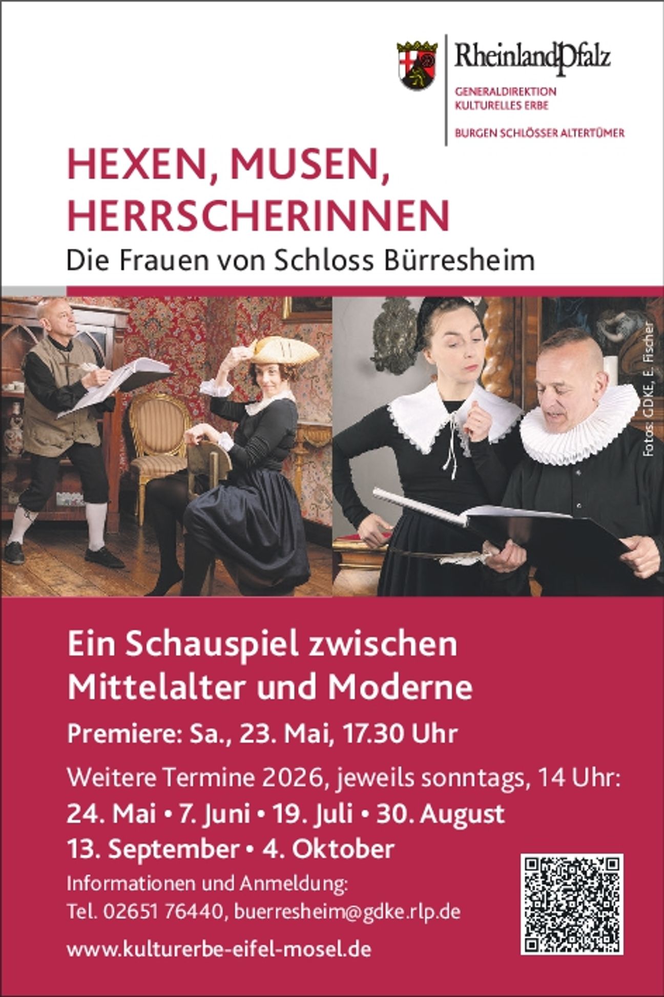 Schloss Bürresheim, Hexen, Musen, Herrsc
