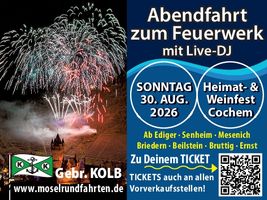 Abendfahrt zum Feuerwerk