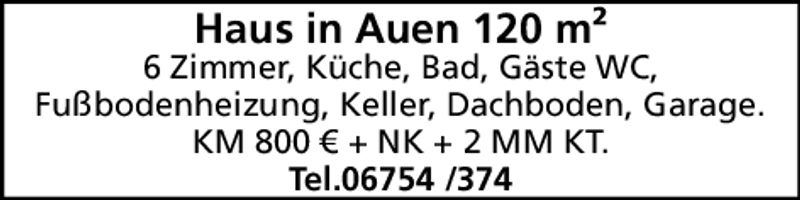 Haus in Auen