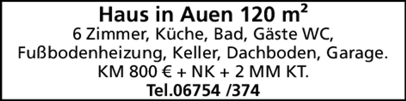 Haus in Auen