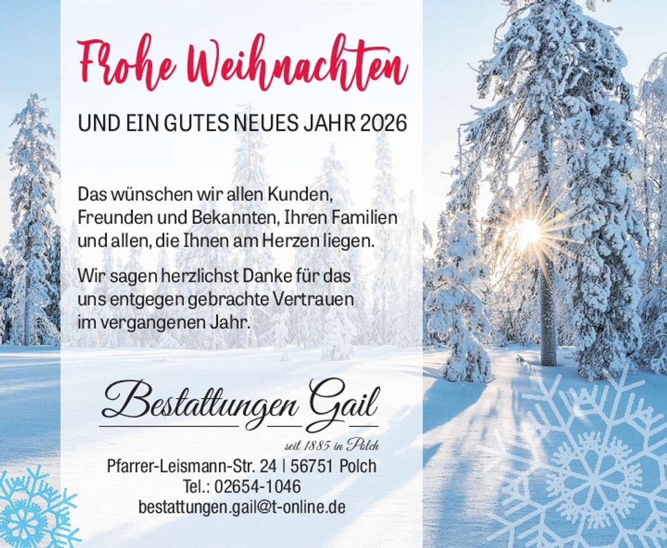 Weihnachtsgruß 2025
