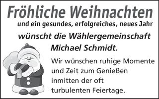 Weihnachtsgrußanzeige
