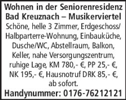 Wohnen in der Seniorenresidenz 