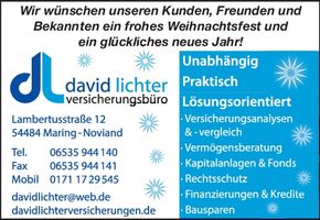 SG Weihnachtsgrüße Maring-Noviand