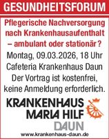 Titelanzeige Gesundheitsforum