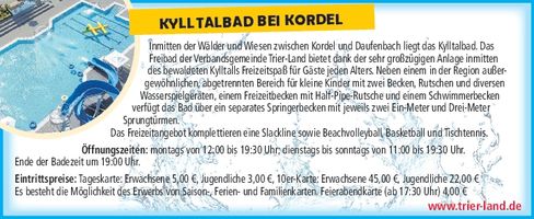 Schwimmbäder / Kylltalbad bei Kordel