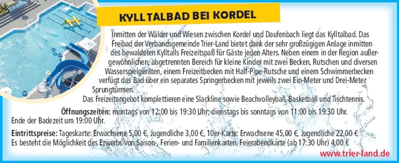 Schwimmbäder / Kylltalbad bei Kordel