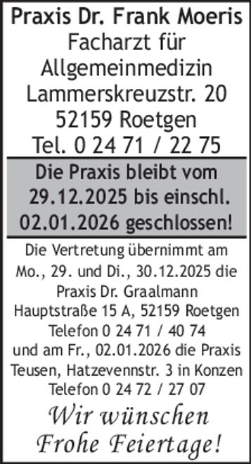 Die Praxis bleibt...