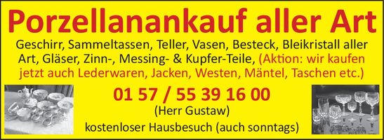 Porzellanankauf aller Art