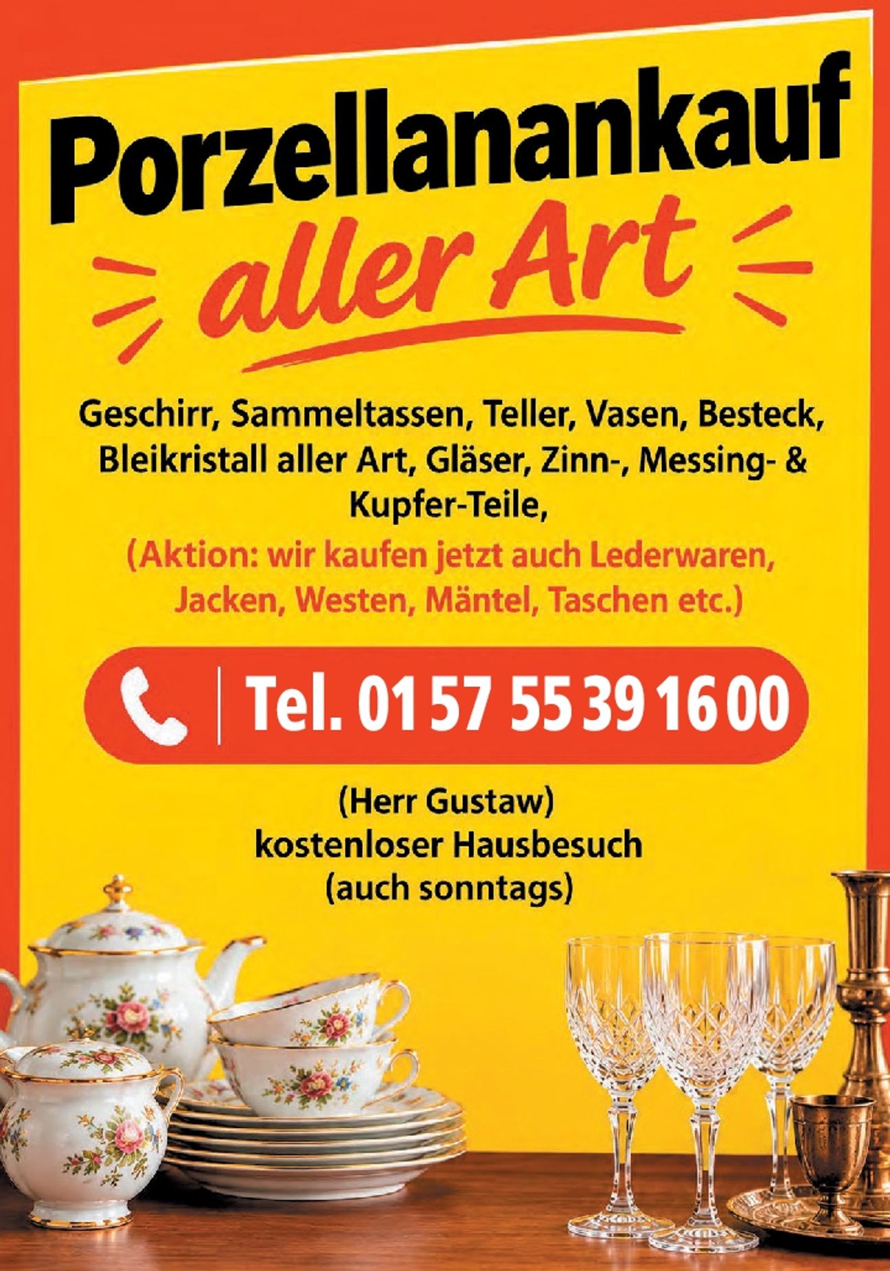 Porzellanankauf aller Art