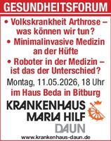 Titelanzeige Gesundheitsforum