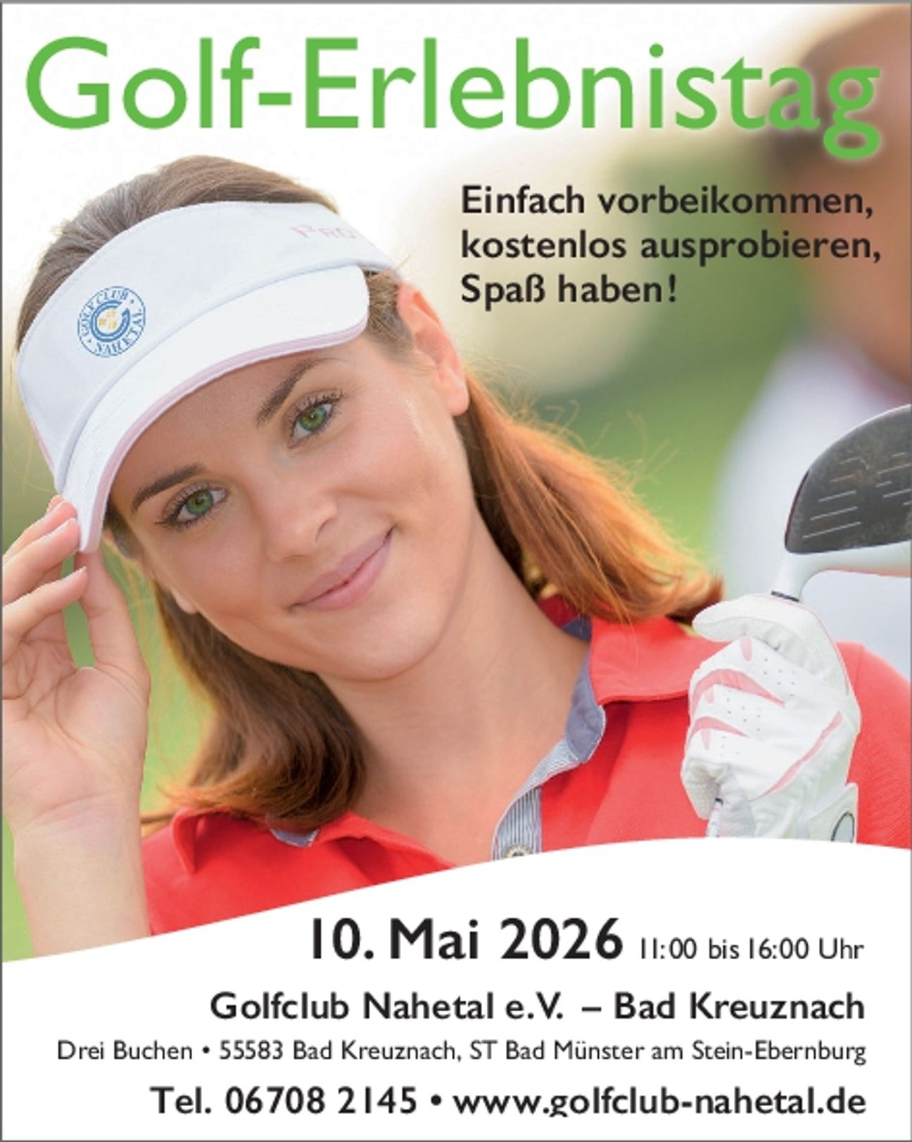 Golf-Erlebnistag  10. Mai 2026