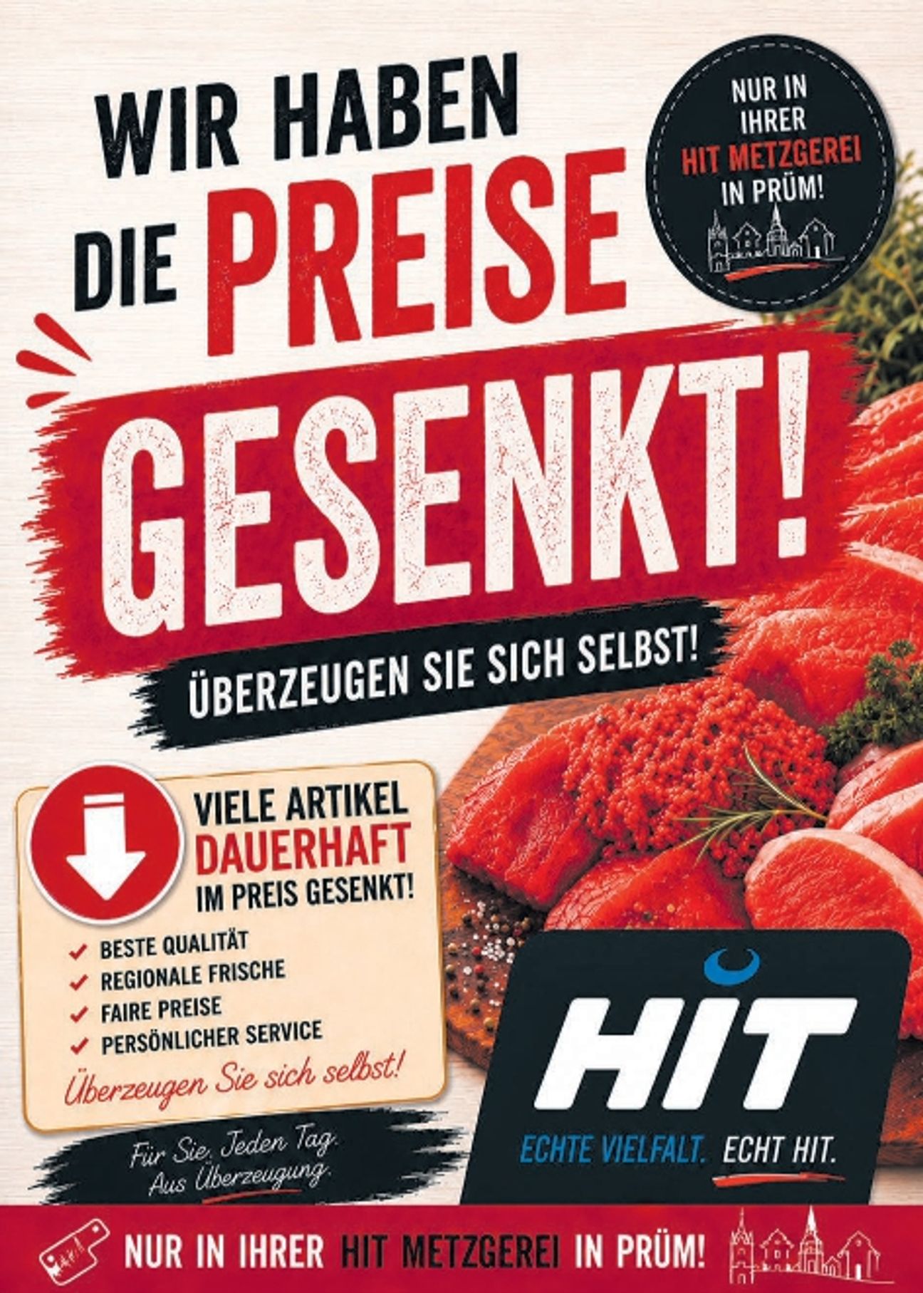 Wir haben die Preise gesenkt 