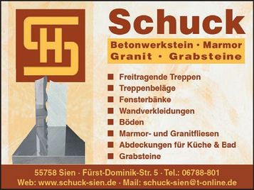 Betonwerkstein - Marmor - Grabsteine